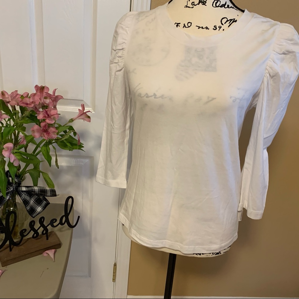 Calvin Klein White Long Sleeve T Shirt